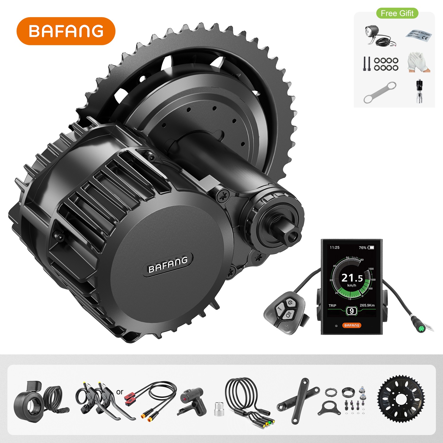 Bafang Bbshd 1000W Conversion Kit - Bafang UART 48V/52V 1000W silnik typu