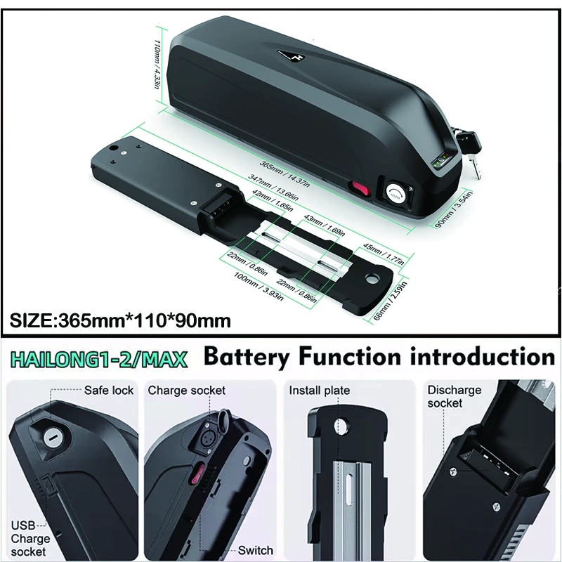 Bateria Hailong do roweru elek – Ebike Battery 48V 20Ah Hailong recenzja i cena