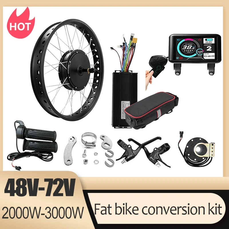 Zestaw do konwersji roweru na  – Ebike Conversion Kit 72V 3000W recenzja i cena